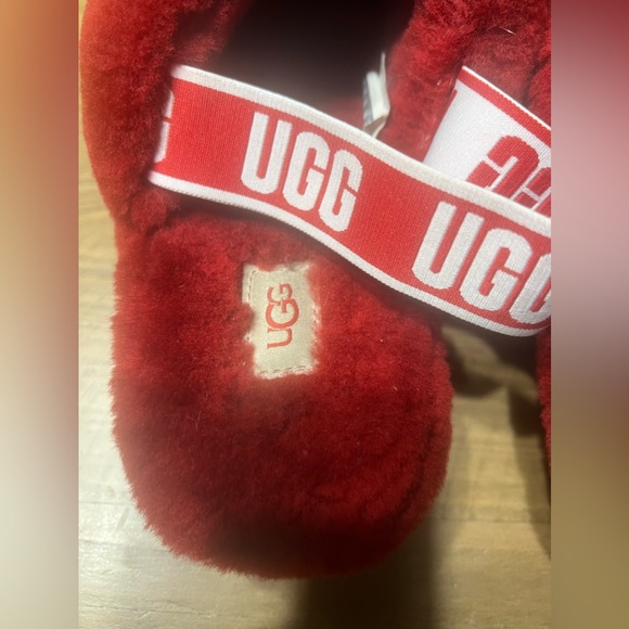 Fuzzy Ugg Slippers size 11 - Picture 6 of 7